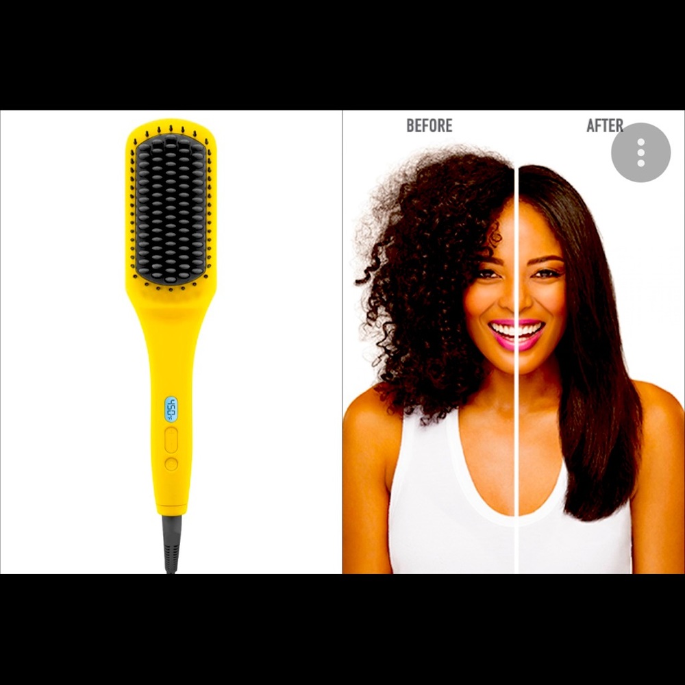 Drybar Crush Heated Straightening Brush  NWT
